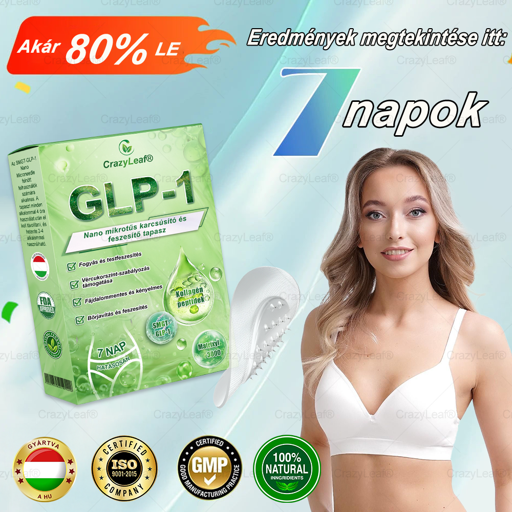 ✨✨│Hivatalos webáruház│🌿 CrazyLeaf® SMGT-GLP-1 Nano Mikrotűs Tapasz 👉Természetes segítség túlsúly, fáradtság, bőr- és ízületi problémák ellen.ermészetes segítség túlsúly, fáradtság, bőr- és ízületi problémák ellen.