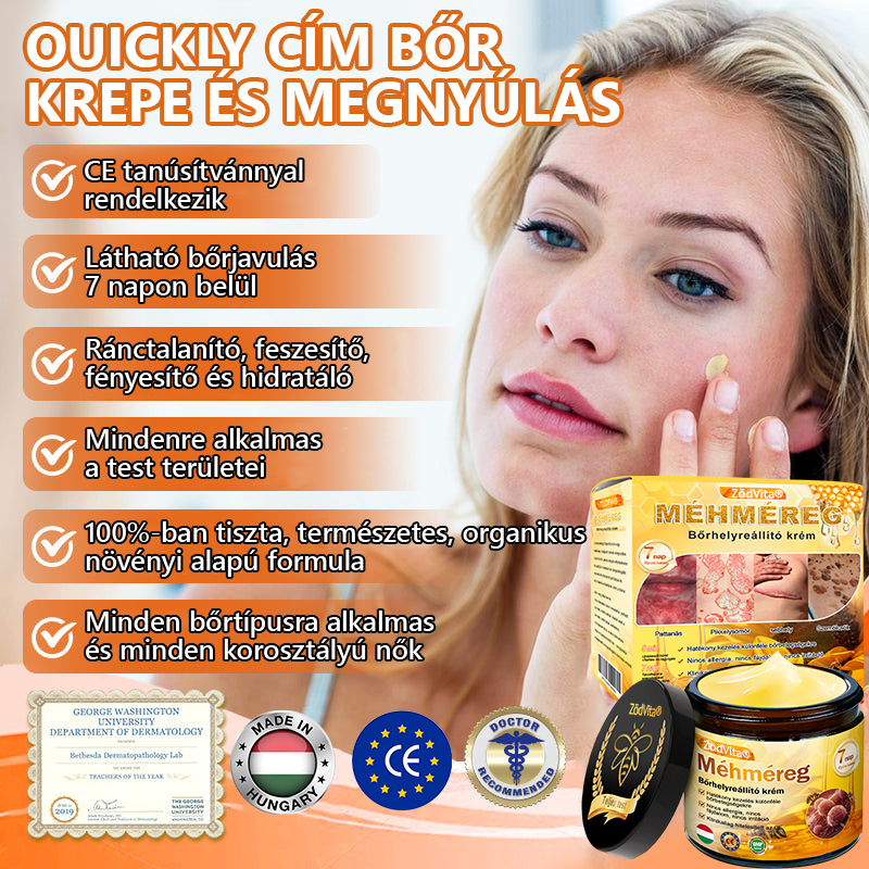 ZödVita® Méhméreg Bőr Helyreállító Krém |  Magyar fejlesztés, magyarországi gyártás és szállítás