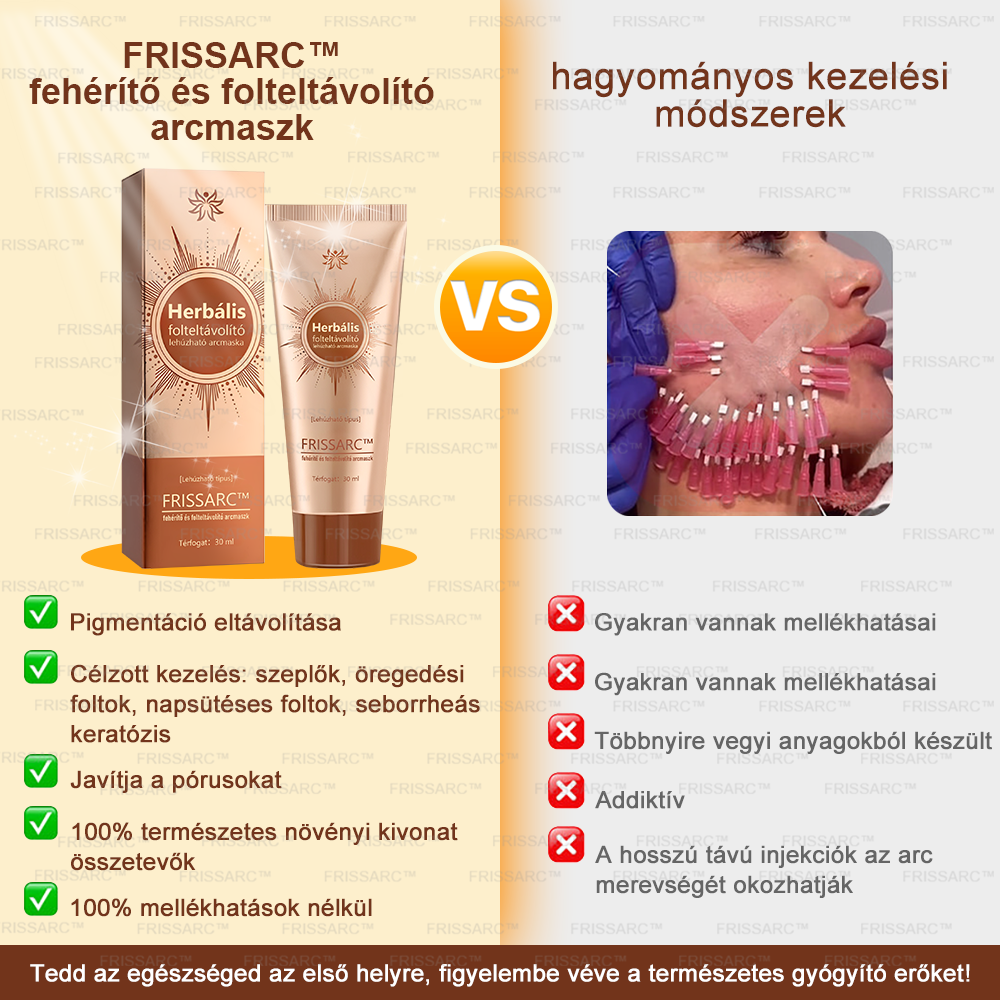 (40%-60% kedvezmény élvezete) 𝐅𝐑𝐈𝐒𝐒𝐀𝐑𝐂™ Fehérítő És Folteltávolító Arcmaszk - Természetes összetevők tartósan eltüntetik a foltokat, szeplőket és napfoltokat.