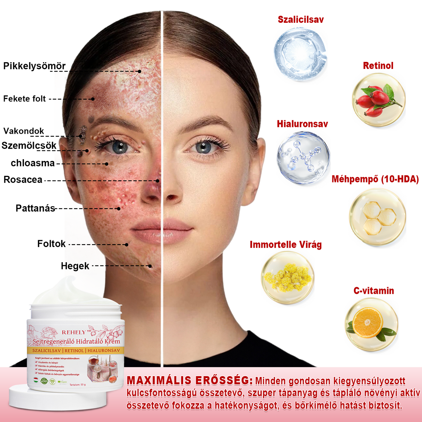 🌺REHELY™ Sejtregeneráló Hidratáló Krém