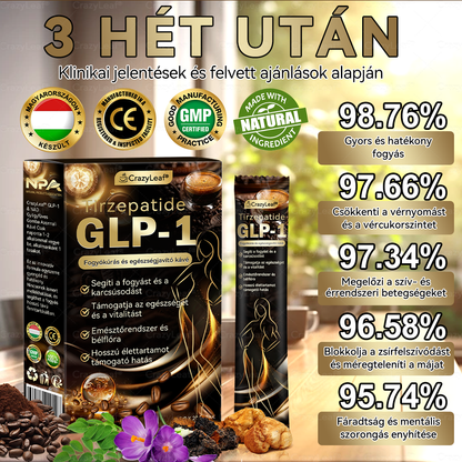 Mayo Klinikajavasolt | Hivatalos Bolt | CrazyLeaf® GLP-1 & NAD Gyógyfüves Gomba Azonnali Kávé – Természetes Zsírégető, Öregedésgátló, Bélflóra Egészség & Probiotikumok Növelése