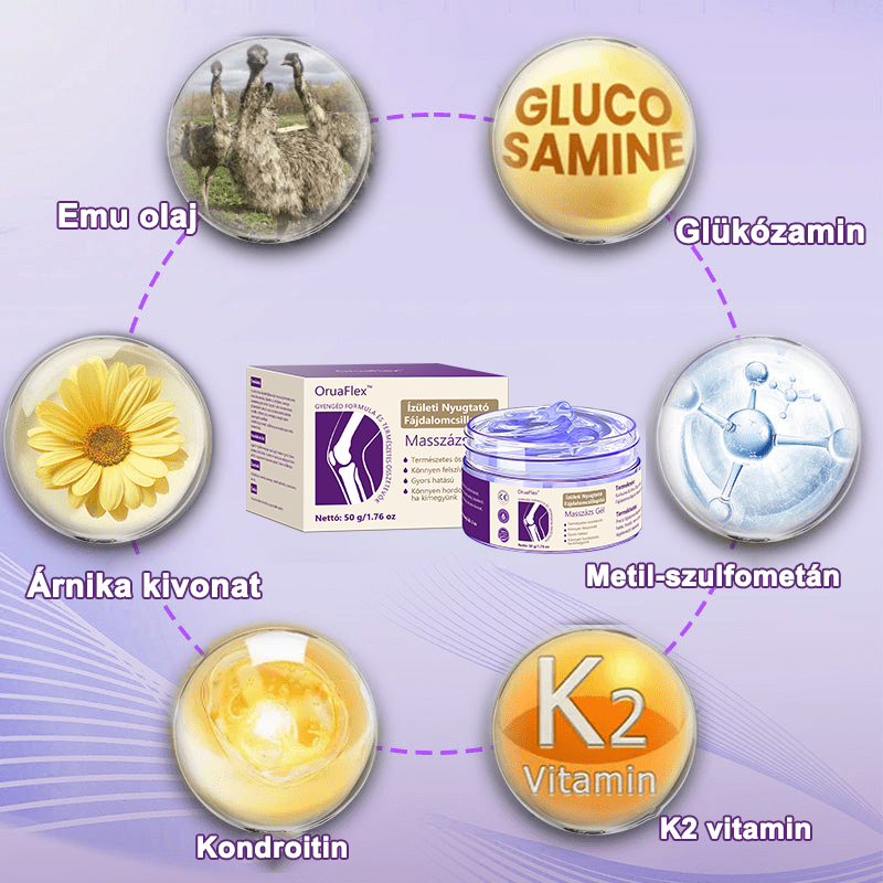 🟪𝐎𝐫𝐮𝐚𝐅𝐥𝐞𝐱™ Kurkuma & Emu Olaj Ízületi Fájdalomcsillapító Masszázs Gél👨‍⚕️Az Ortopédiai Társaság (OGYÉI) által jóváhagyva