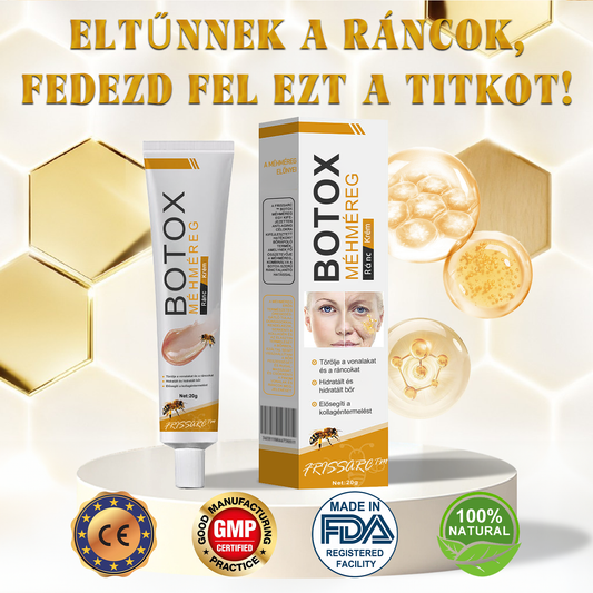🌙FrissArc™ Botox Méhméreg Ránctalanító Krém, Ráncok csökkentése, bőr feszesítése és világosítása – Kétszeres hatású anti-aging krém