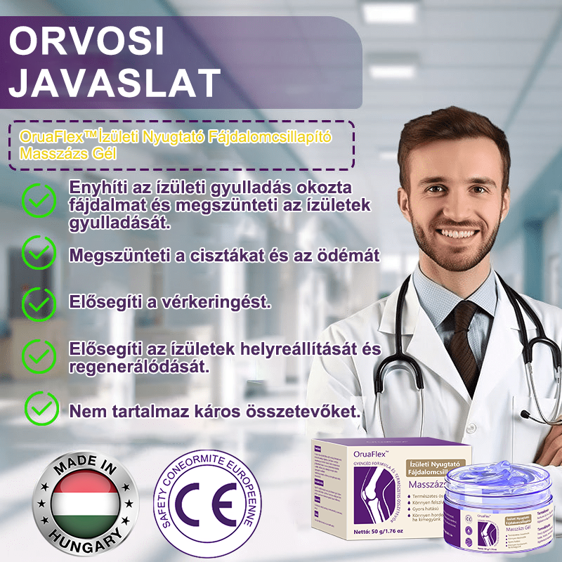 🟪𝐎𝐫𝐮𝐚𝐅𝐥𝐞𝐱™ Kurkuma & Emu Olaj Ízületi Fájdalomcsillapító Masszázs Gél👨‍⚕️Az Ortopédiai Társaság (OGYÉI) által jóváhagyva