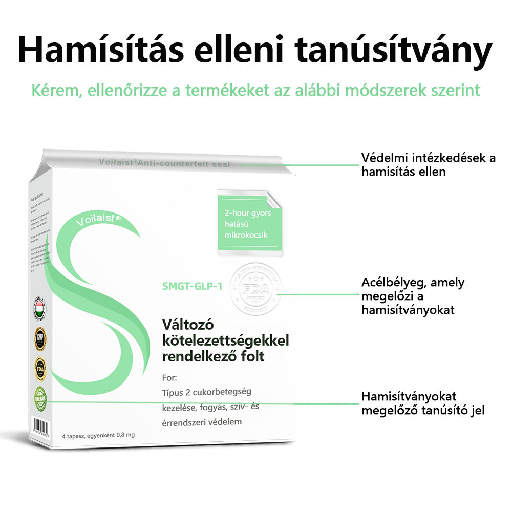 001[Lásd az eredményeket 7 nap múlva]🌲Voilaist® SMGT-GLP-1 nano mikrotűs tapasz (Fájdalommentes, hosszan tartó, kezeli a cukorbetegséget, az elhízást és a szív- és érrendszeri betegségeket)