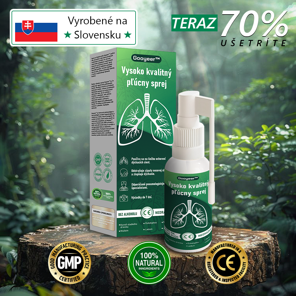 SVK🍀𝐆𝐨𝐨𝐲𝐞𝐞𝐫™ Vysoko kvalitný pľúcny sprej -🧑‍⚕️ Podporuje zdravie pľúc, priedušiek a dutín, podporuje zdravie dýchacieho systému a ľahšie dýchanie.