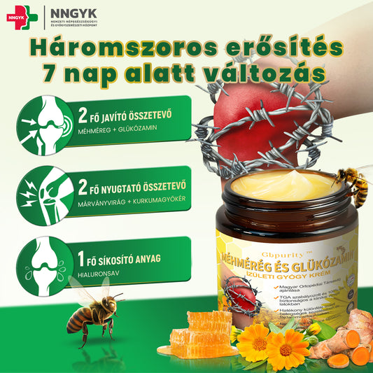 Gbpurity™ - Méhmérég És Glükózamin Ízületi Gyógy Krém👨‍⚕️A Magyar Ortopéd Társaság (MOT) Által Jóváhagyva