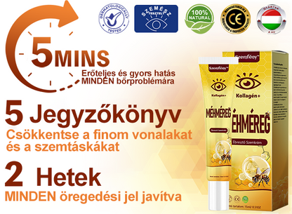 ✨💛✨SzemFény™ Kollagén+ Méhméreg Ébresztő Szemkrém - CE minősítést szerzett - Minden bőrtípusra alkalmazható