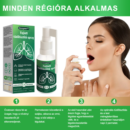 🍀𝐆𝐨𝐨𝐲𝐞𝐞𝐫™ Fejlett Tüdőtisztító Spray – Természetes támogatás a tüdő, hörgők és arcüreg egészségéért, a könnyebb légzésért