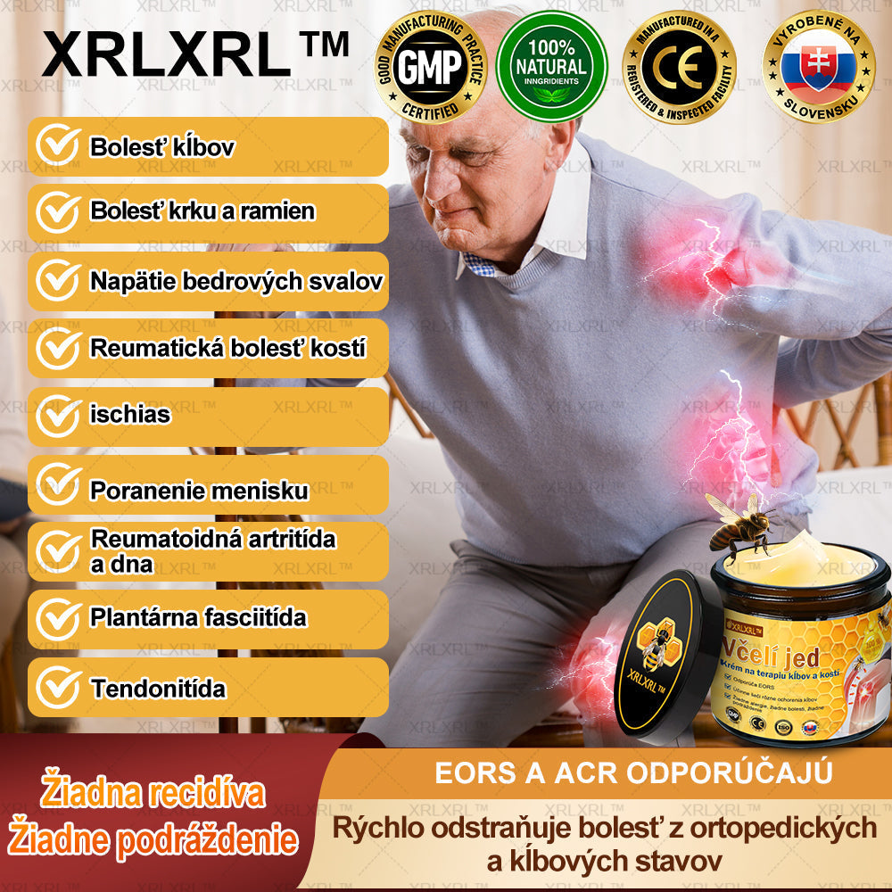 XRLXRL™ Krém na úľavu od bolesti a hojenie kostí s včelím jedom 🦴(Špeciálne pre starších dospelých a odporúčaný AAOS👍)
