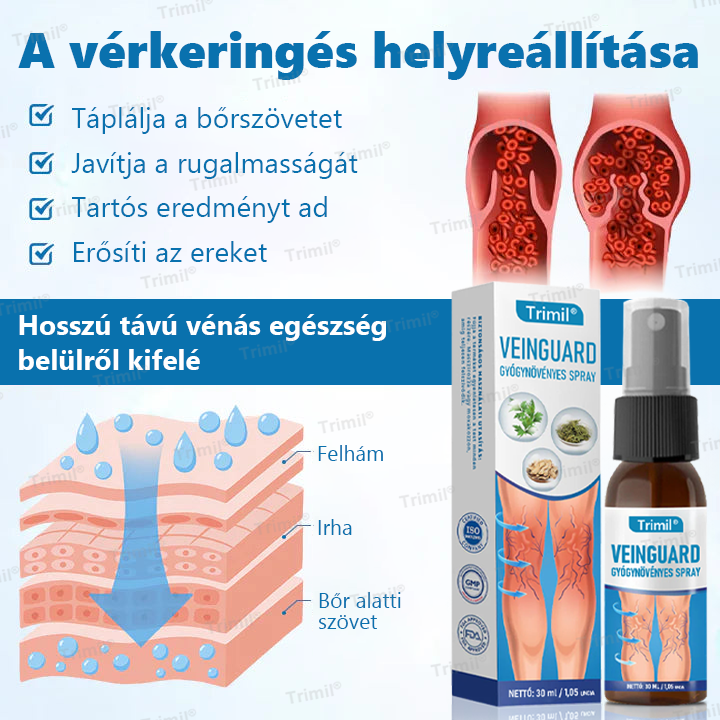 Trimil® VeinGuard Gyógynövényes Spray — 🔥Klinikailag bizonyított, hogy mindössze 7 nap alatt megszünteti a visszereket!