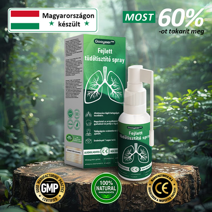 🍀𝐆𝐨𝐨𝐲𝐞𝐞𝐫™ Fejlett Tüdőtisztító Spray -Támogatja a tüdő, a hörgők és az orrmelléküregek egészségét, elősegíti a légzőrendszer egészségét és a könnyebb légzést