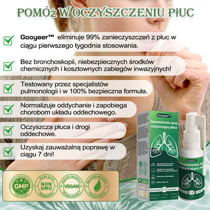PL🌿𝐆𝐨𝐨𝐲𝐞𝐞𝐫™ Zaawansowany spray do oczyszczania płuc- Zdrowie płuc - wsparcie immunologiczne, detoksykacja i wsparcie oddechowe - Certyfikat CE