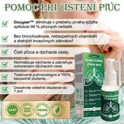 SVK🍀𝐆𝐨𝐨𝐲𝐞𝐞𝐫™ Vysoko kvalitný pľúcny sprej -🧑‍⚕️ Podporuje zdravie pľúc, priedušiek a dutín, podporuje zdravie dýchacieho systému a ľahšie dýchanie.