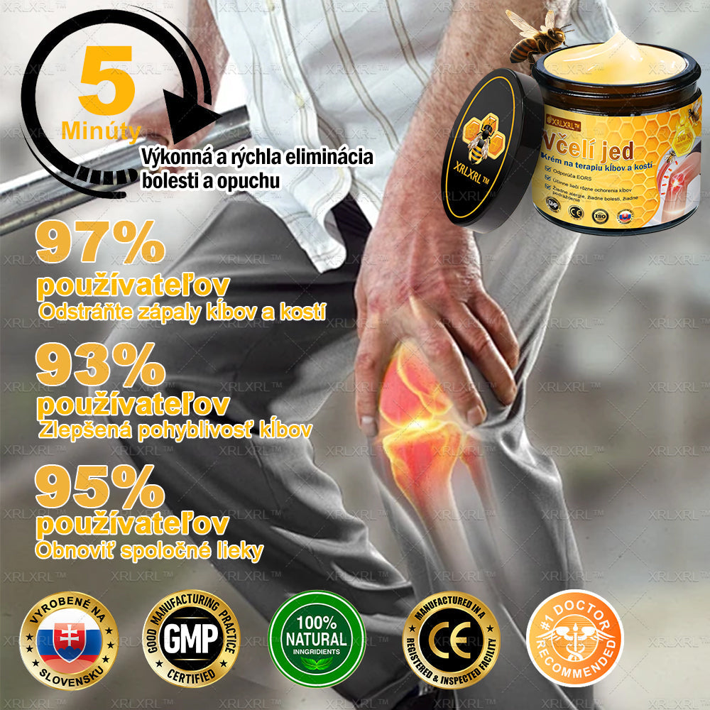 XRLXRL™ Krém na úľavu od bolesti a hojenie kostí s včelím jedom 🦴(Špeciálne pre starších dospelých a odporúčaný AAOS👍)