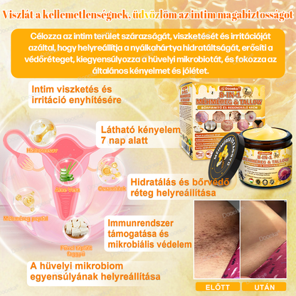 Dooeka® 𝟖-𝐈𝐧-𝟏 Méhméreg & Tallow Bőrfirmító és Regeneráló Krém ⭐ (7 napon belül hatékony) Méhméreg + Tallow · 7X Mélyhidratálás, célozza meg a ráncokat, megereszkedést, striákat, sötét foltokat, purpurát, gyulladásokat és még sok mást.