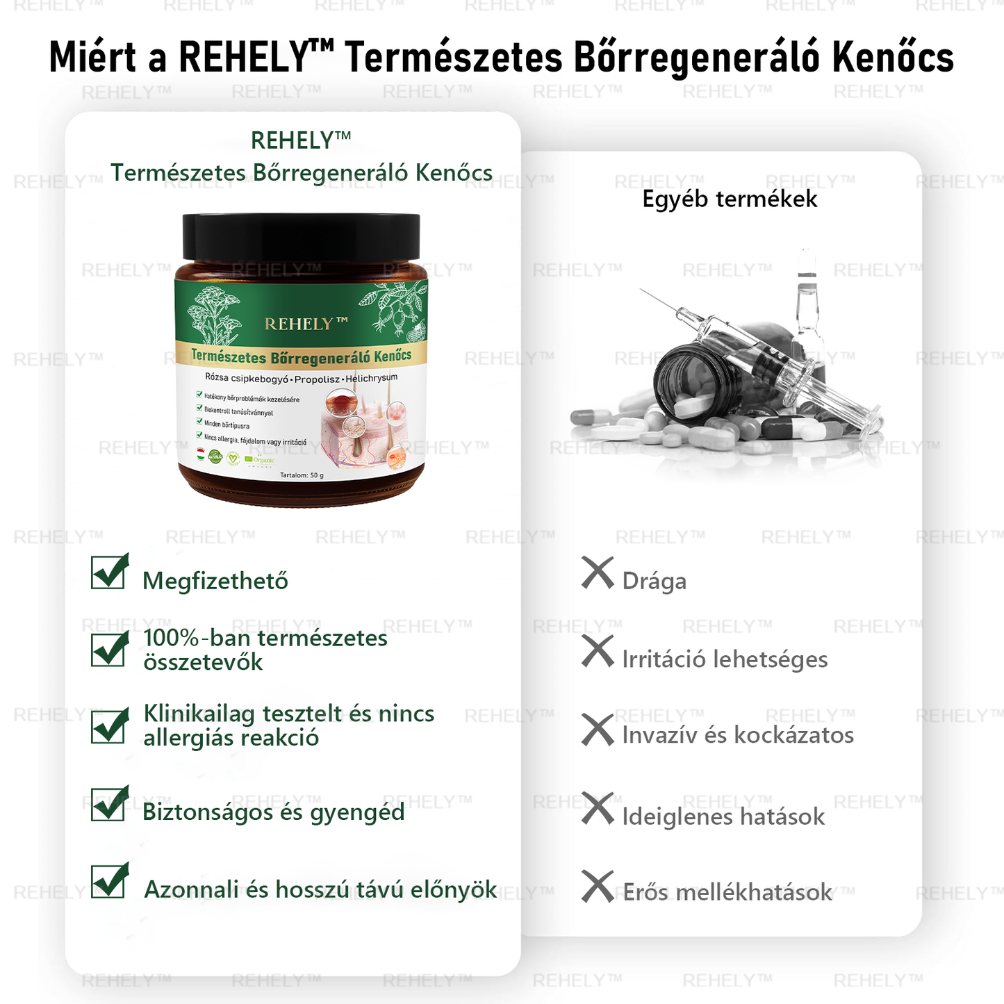 ☀️REHELY™ Természetes Bőrregeneráló Kenőcs | Tisztán vegán, állatkísérlet-mentes