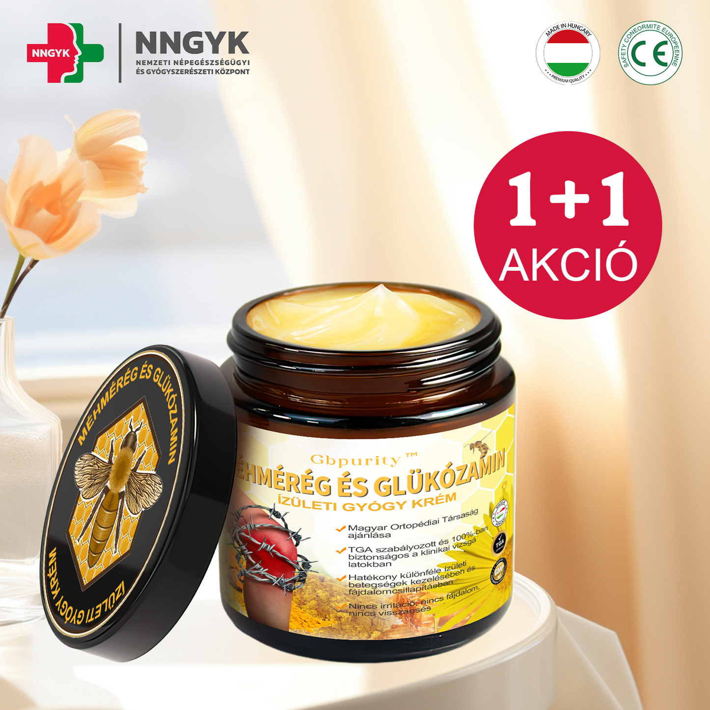 Gbpurity Méhméreg és Glükózamin Ízületi Krém – Hivatalos Márkabolt, MOT Jóváhagyással