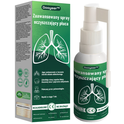 PL🌿𝐆𝐨𝐨𝐲𝐞𝐞𝐫™ Zaawansowany spray do oczyszczania płuc- Zdrowie płuc - wsparcie immunologiczne, detoksykacja i wsparcie oddechowe - Certyfikat CE